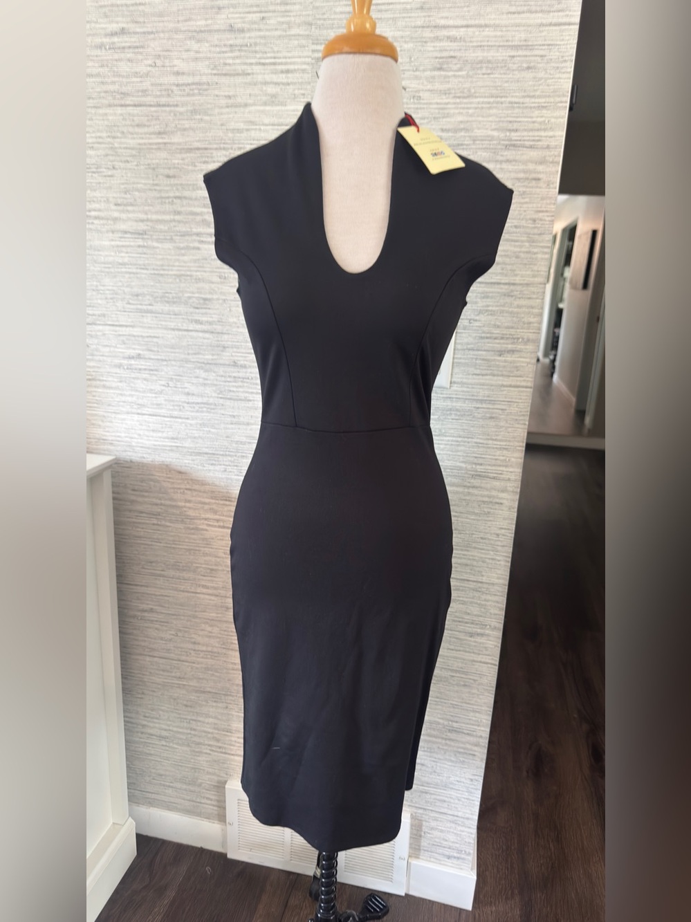 Rolla Coster Black Midi Sheath Dress NWT